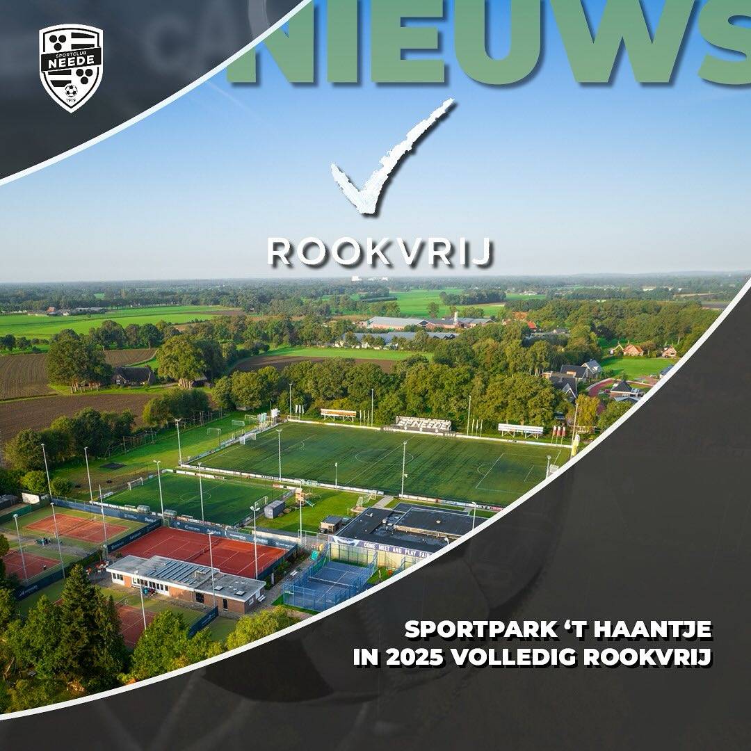 Sportpark 't Haantje vanaf nu rookvrij!