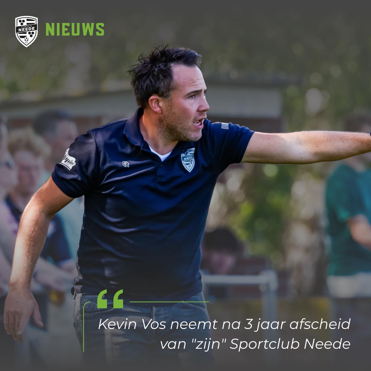 Kevin Vos neemt na 3 jaar afscheid van &quote;zijn&quote; Sportclub Neede