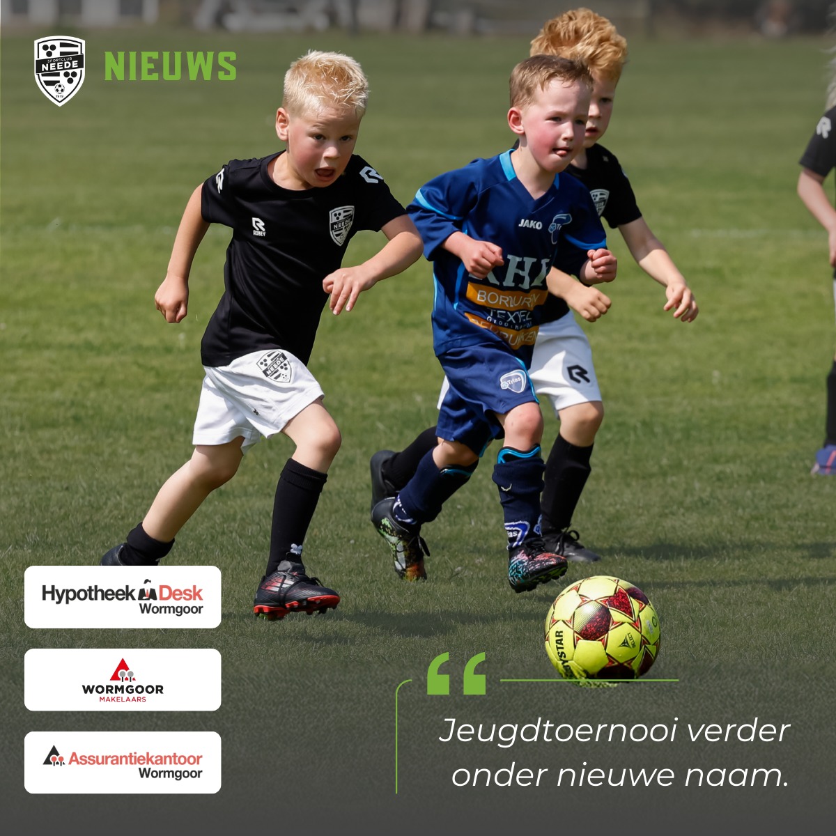 Jeugdtoernooi verder onder nieuwe naam