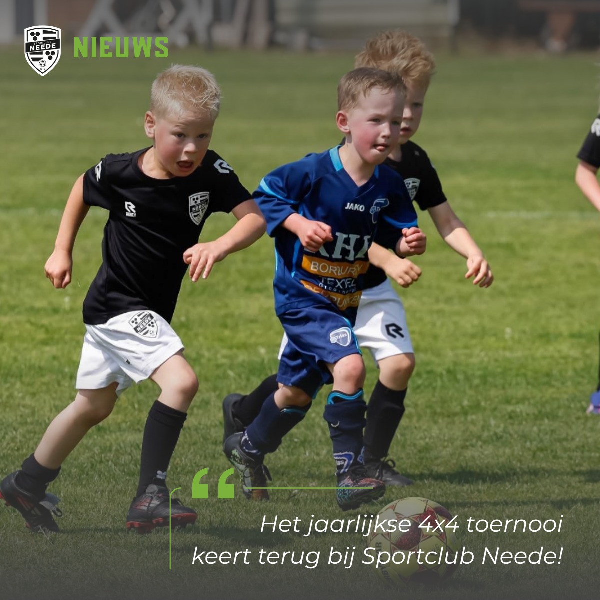Het jaarlijkse 4x4 toernooi keert terug bij Sp Neede